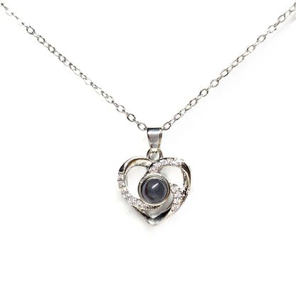 Forever in My Heart – Photo Projection Necklace