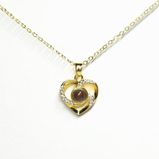 Forever in My Heart – Photo Projection Necklace