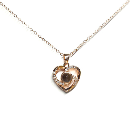 Forever in My Heart – Photo Projection Necklace
