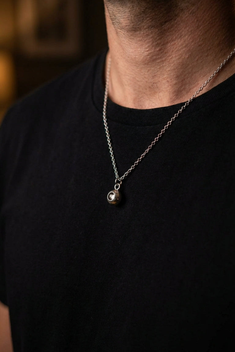 Personalised Classic Circle Photo Projection Necklace